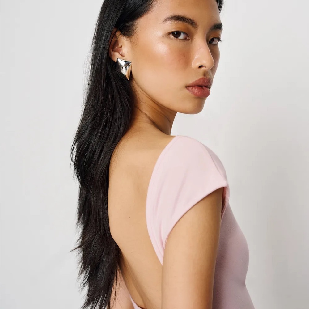 Reformation Soft Pink Backless Dress - Picture 3 of 3